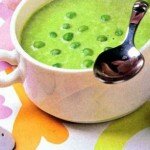 Суп-пюре из зеленого горошка с мятой рецепт