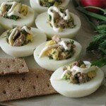 Яйца, фаршированные печенью рецепт