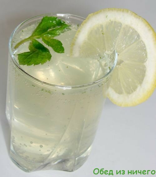 Мятный лимонад, пошаговый рецепт 
