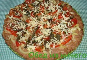 пицца на мясном корже рецепт с фото