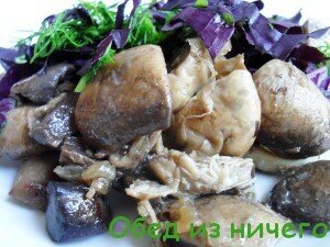 грибы с луком и курицей, пошаговый рецепт