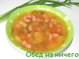 Летний томатный суп с колбасой, пошаговый рецепт
