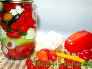 Овощное соленье ассорти консервированное рецепт с фото