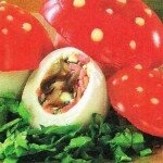 Оригинальная закуска грибочки из яиц рецепт